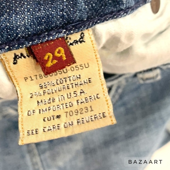 7 For All Mankind Light Wash cropped Bermuda jeans - Picture 7 of 7